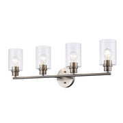 Kai 4-Light 31" Vanity Light in Brushed Nickel