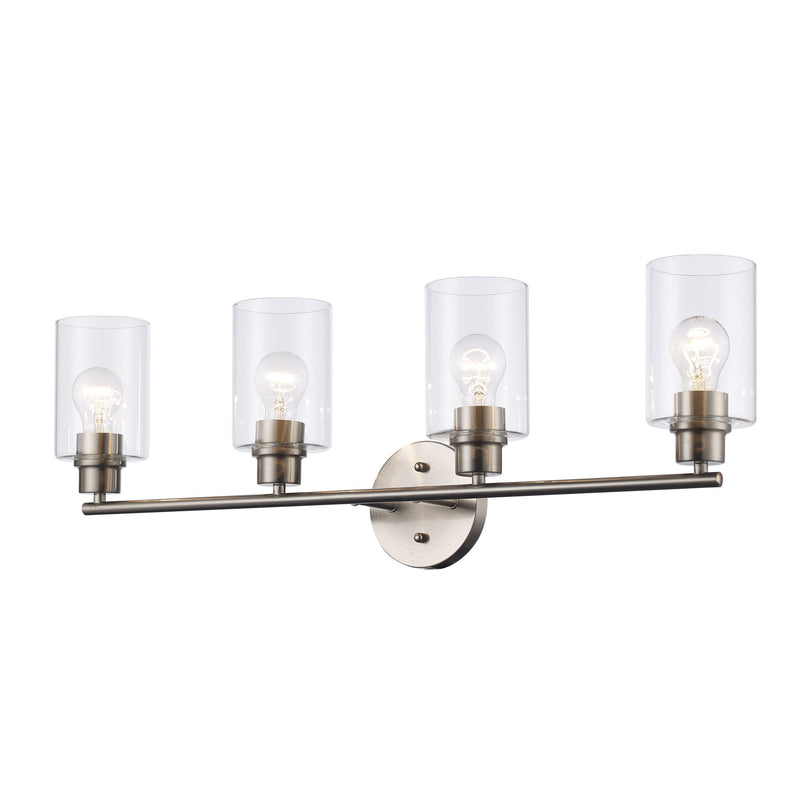 Kai 4-Light 31" Vanity Light in Brushed Nickel