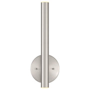 Pipeline 2-Light LED Wall Sconce in Brushed Steel