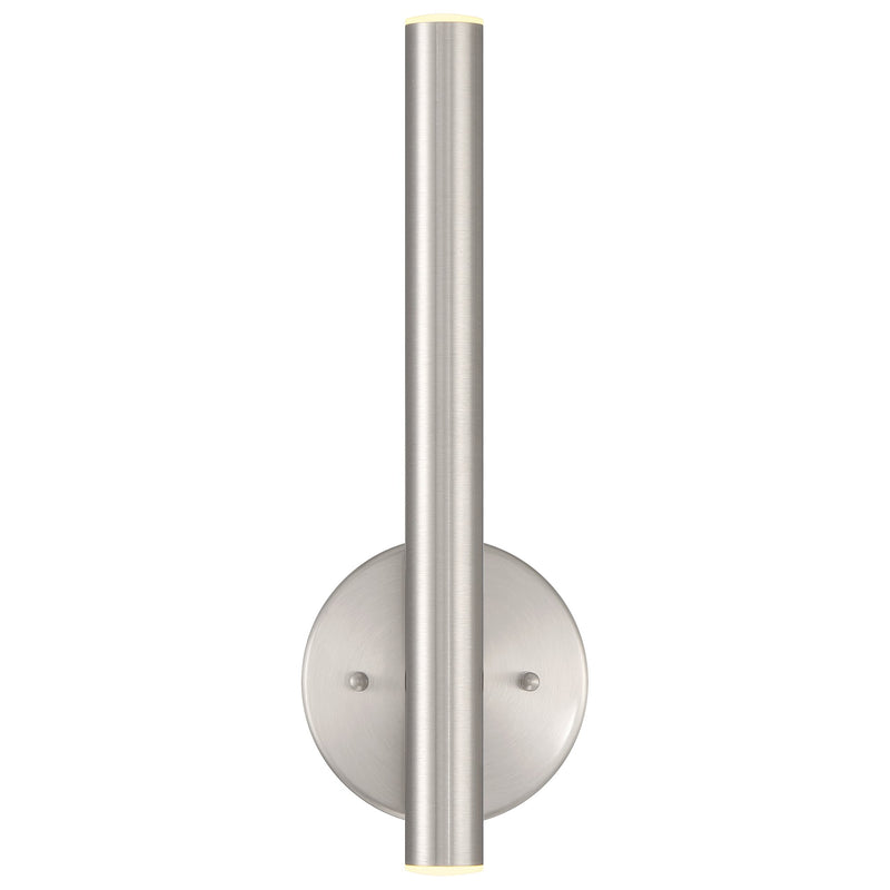 Pipeline 2-Light LED Wall Sconce in Brushed Steel