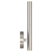 Pipeline 2-Light LED Wall Sconce in Brushed Steel