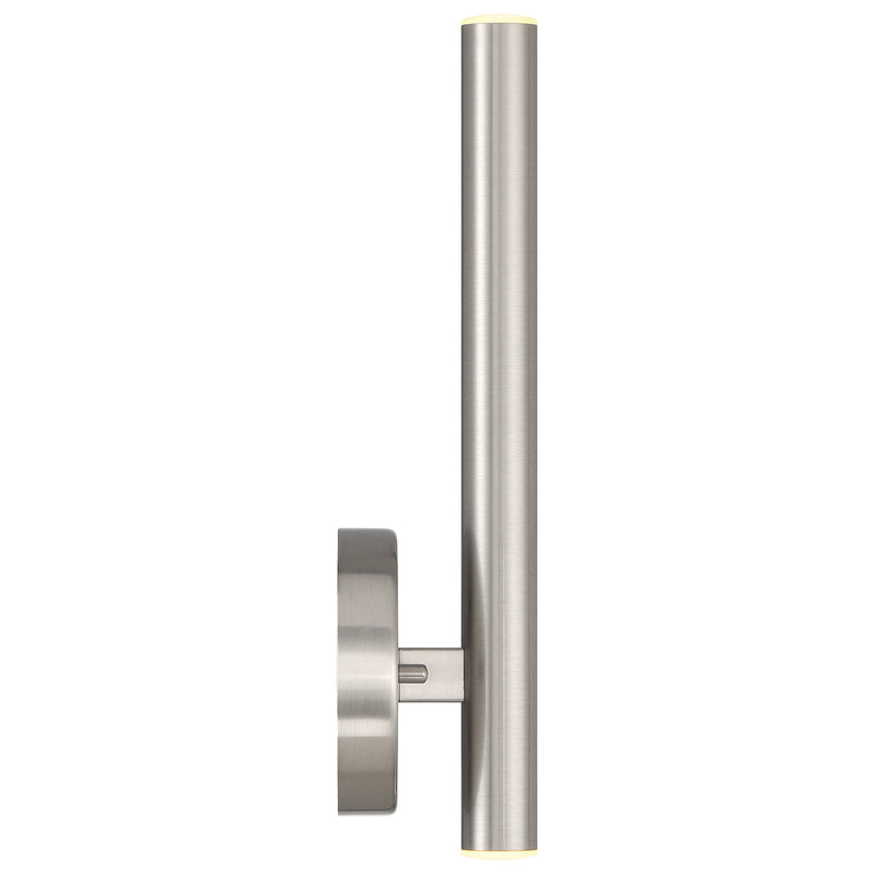 Pipeline 2-Light LED Wall Sconce in Brushed Steel
