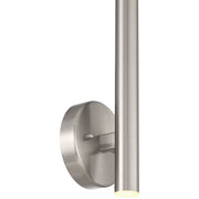 Pipeline 2-Light LED Wall Sconce in Brushed Steel