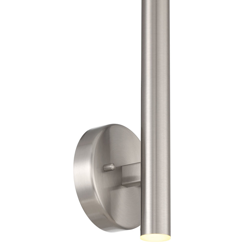Pipeline 2-Light LED Wall Sconce in Brushed Steel