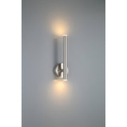 Pipeline 2-Light LED Wall Sconce in Brushed Steel