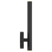 Pipeline 2-Light LED Wall Sconce in Matte Black