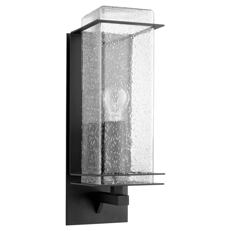Balboa 15" 1 Light Outdoor Wall Lantern in Textured Black