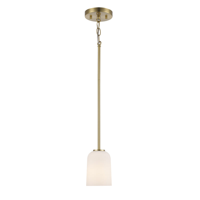Capri 4.25" Mini Pendant in Antique Gold