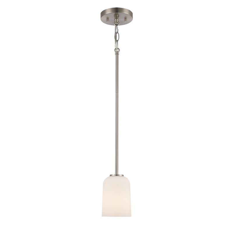 Capri 4.25" Mini Pendant in Brushed Nickel