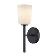 Capri 14" Bath Sconce in Black