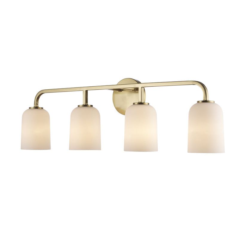 Capri 4-Light 32.25" Vanity Light in Antique Gold