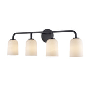 Capri 4-Light 32.25" Vanity Light in Black