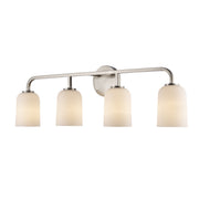 Capri 4-Light 32.25" Vanity Light in Brushed Nickel