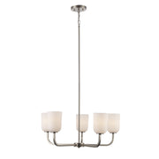 Capri 5-Light 26" Chandelier in Brushed Nickel