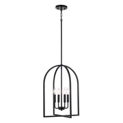 Adelia 4-Light 16" Lantern Pendant in Black