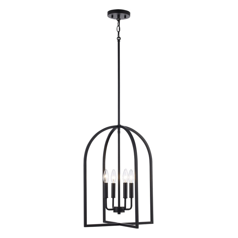 Adelia 4-Light 16" Lantern Pendant in Black