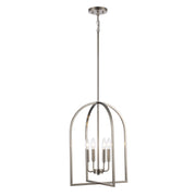 Adelia 4-Light 16" Lantern Pendant in Brushed Nickel