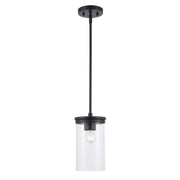 Carter 6" Mini Pendant in Black
