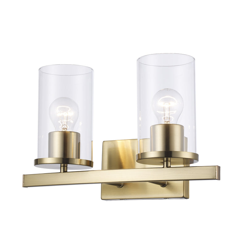 Carter 2-Light 15.25" Vanity Light in Antique Gold