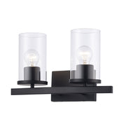 Carter 2-Light 15.25" Vanity Light in Black
