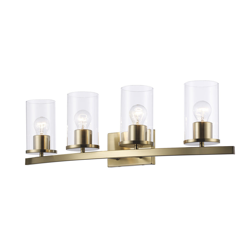 Carter 4-Light 31.25" Vanity Light in Antique Gold