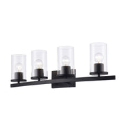 Carter 4-Light 31.25" Vanity Light in Black