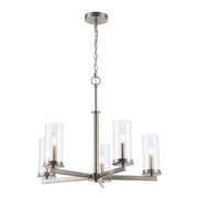 Carter 5-Light 27" Chandelier in Brushed Nickel