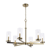 Carter 6-Light 32.25" Chandelier in Antique Gold