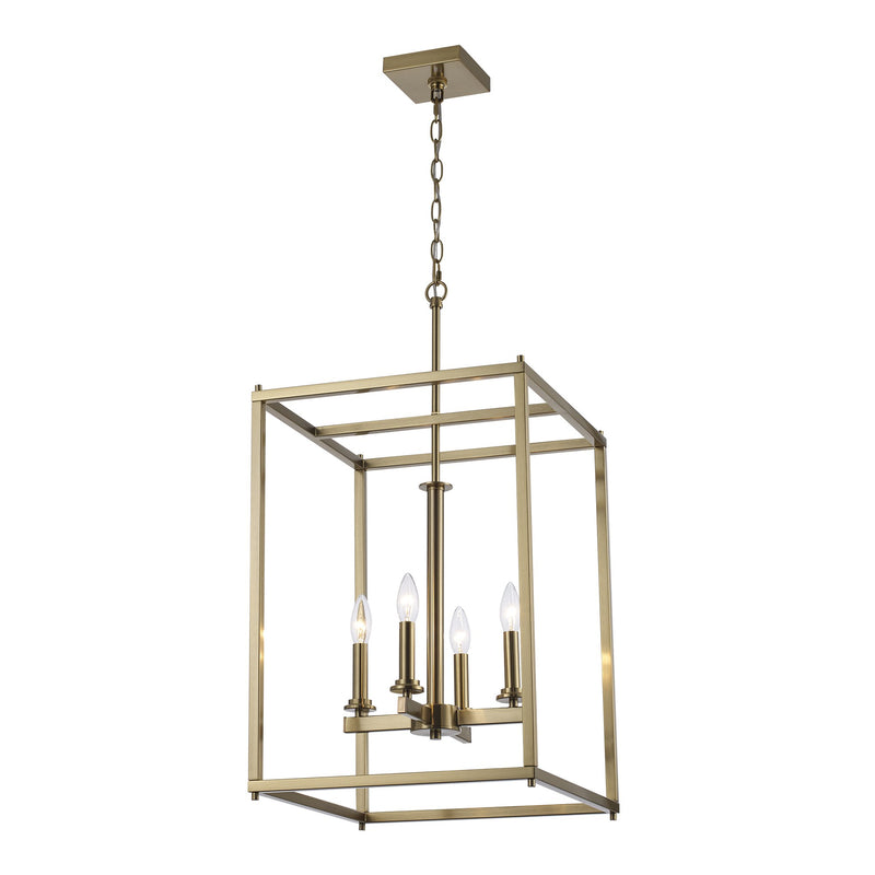 Carter 4-Light 16" Lantern Pendant in Antique Gold