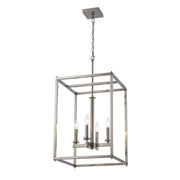 Carter 4-Light 16" Lantern Pendant in Brushed Nickel