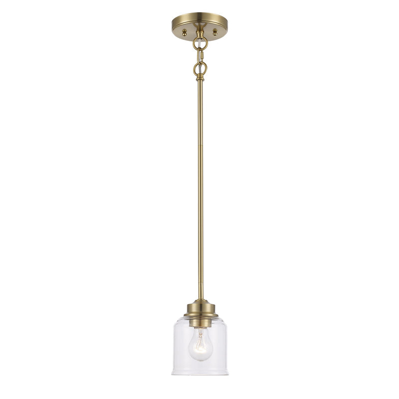 Zoe 5" Mini Pendant in Antique Gold