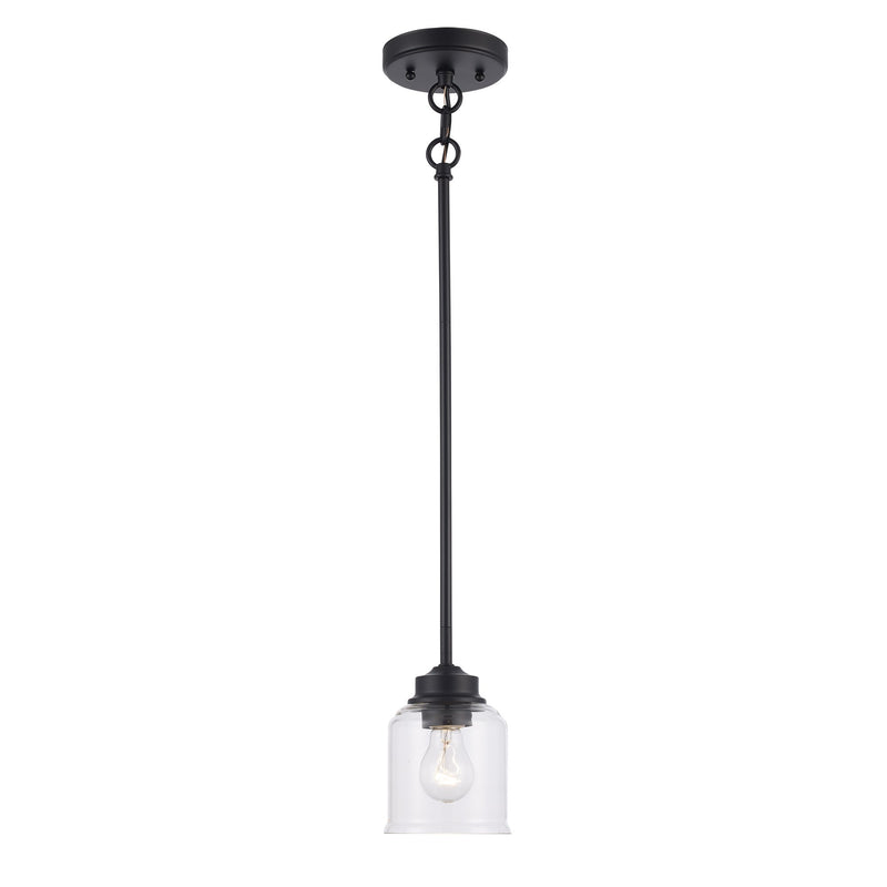 Zoe 5" Mini Pendant in Black