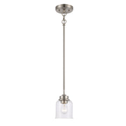 Zoe 5" Mini Pendant in Brushed Nickel
