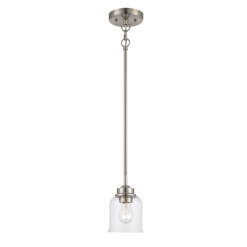 Zoe 5" Mini Pendant in Brushed Nickel