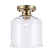 Zoe 9" Flush Mount in Antique Gold