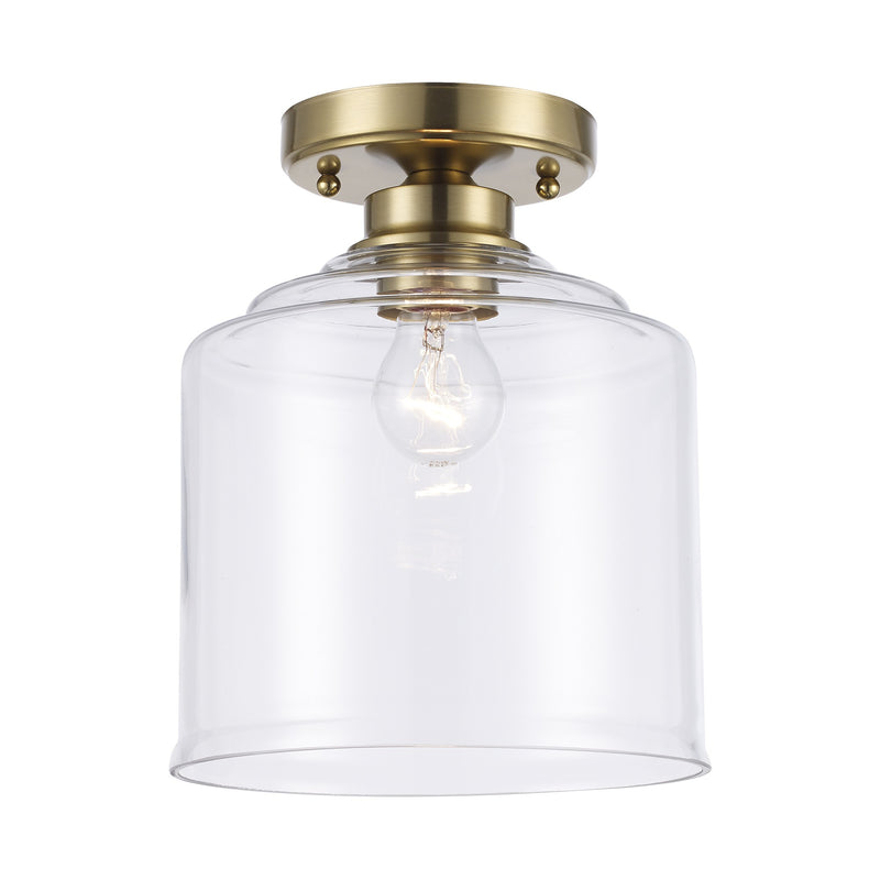 Zoe 9" Flush Mount in Antique Gold
