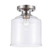 Zoe 9" Flush Mount in Brushed Nickel