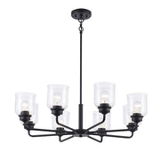 Zoe 8-Light 32" Chandelier in Black
