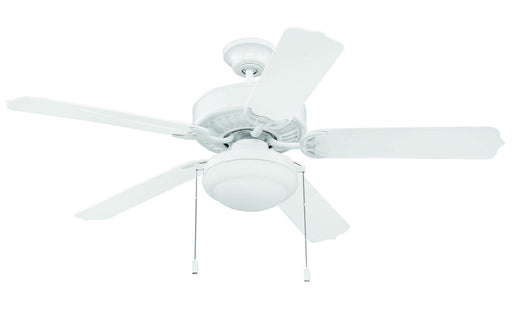 Enduro 2-Light Ceiling Fan in White with [PC1] White Blades