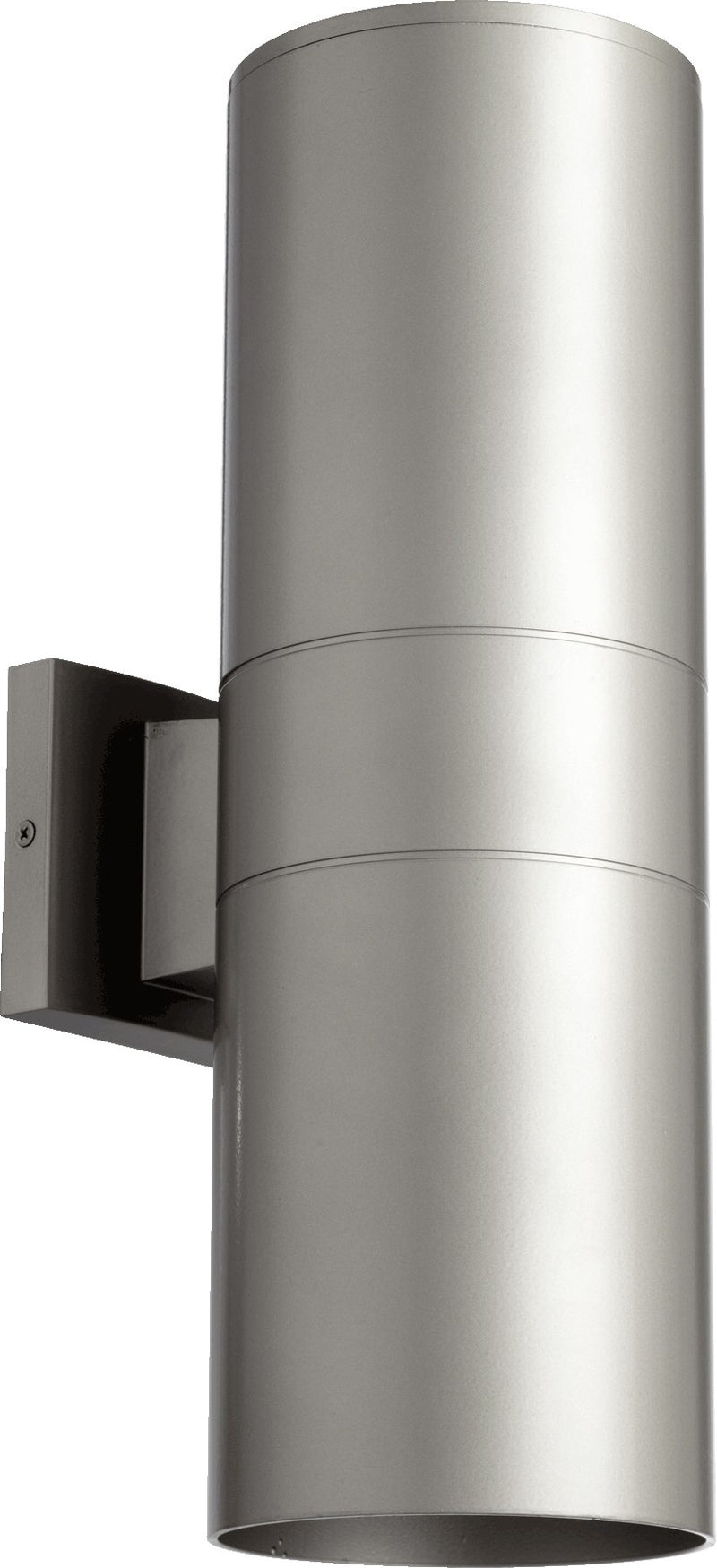 Cylinder 17" 2 Light Outdoor Wall Light in Graphite