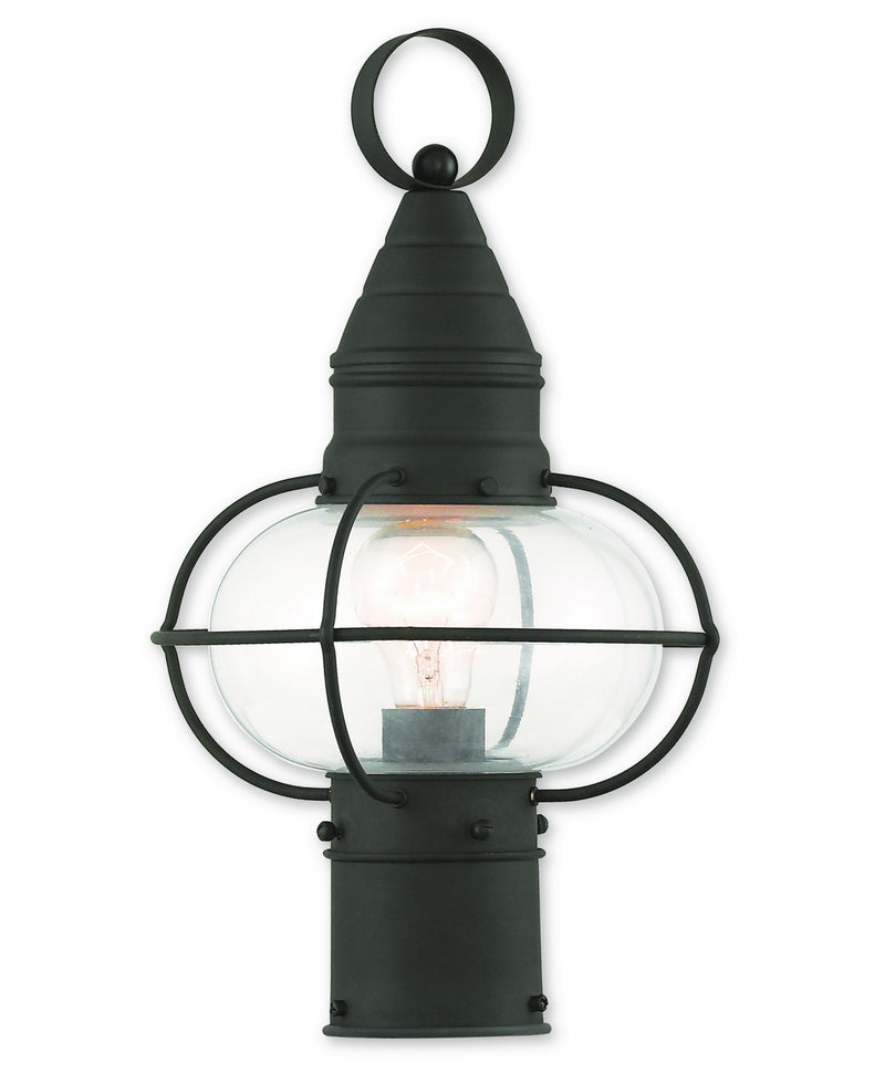 Newburyport 1 Light Post Lantern in Black