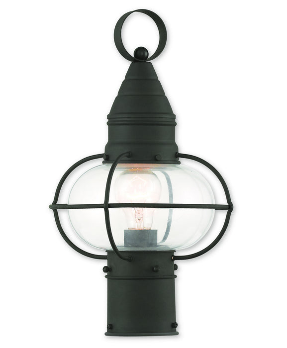 Newburyport 1 Light Post Lantern in Black