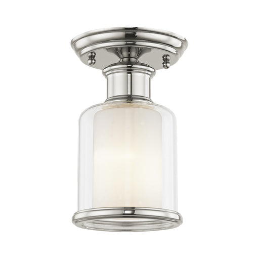 Middlebush 1 Light Ceiling Mount in Polished Nickel