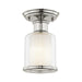 Middlebush 1 Light Ceiling Mount in Polished Nickel