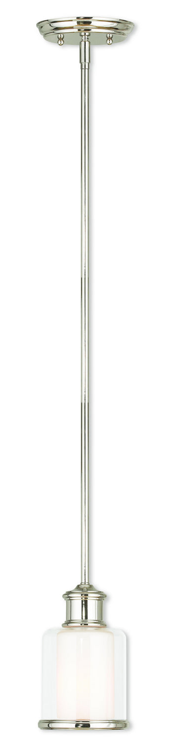 Middlebush 1 Light Mini Pendant in Polished Nickel