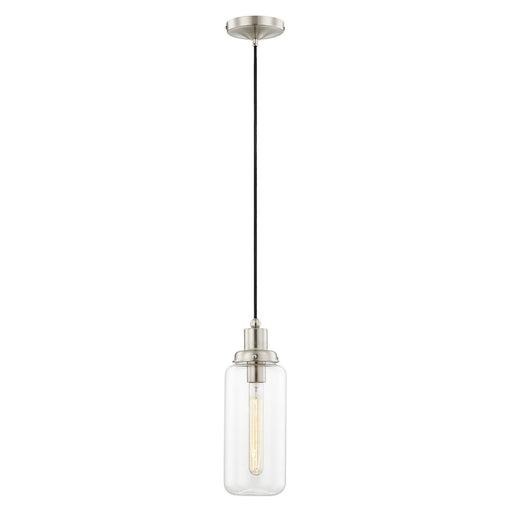 Art Glass Mini Pendants 1 Light Mini Pendant in Brushed Nickel