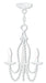 Alessia 3 Light Mini Chandelier in Antique White
