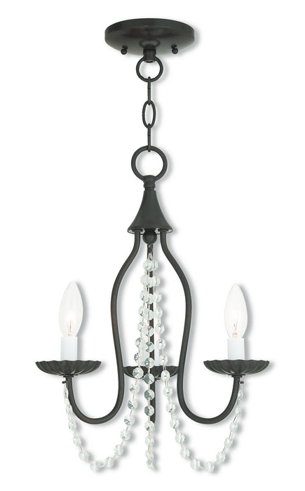 Alessia 3 Light Mini Chandelier in English Bronze
