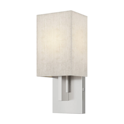 Meridian 1 Light ADA Wall Sconce in Brushed Nickel