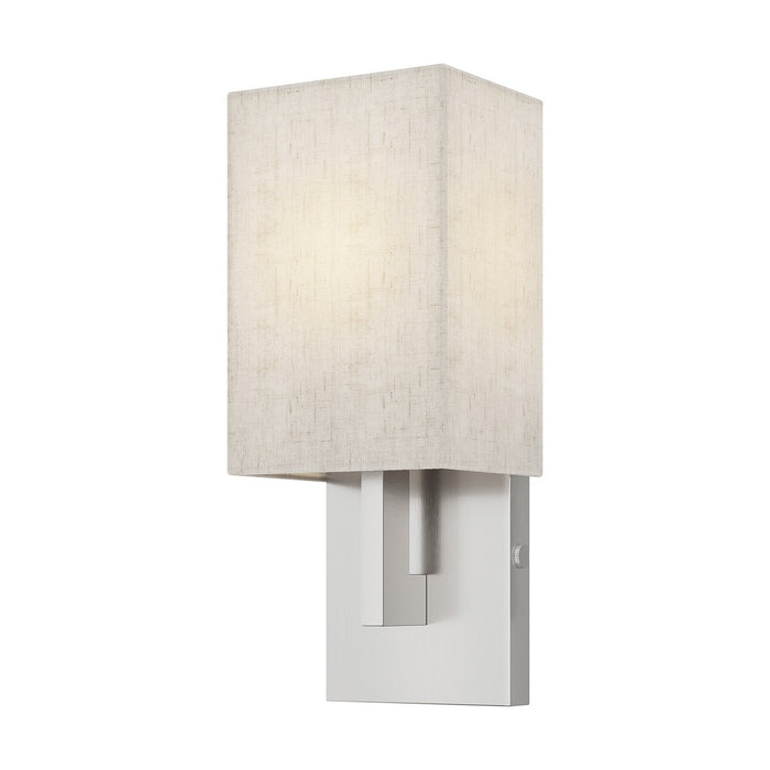 Meridian 1 Light ADA Wall Sconce in Brushed Nickel